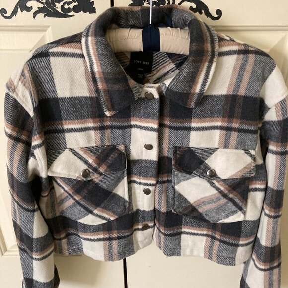 LOVE TREE CROPPED JACKET LARGE - Picture 1 of 5